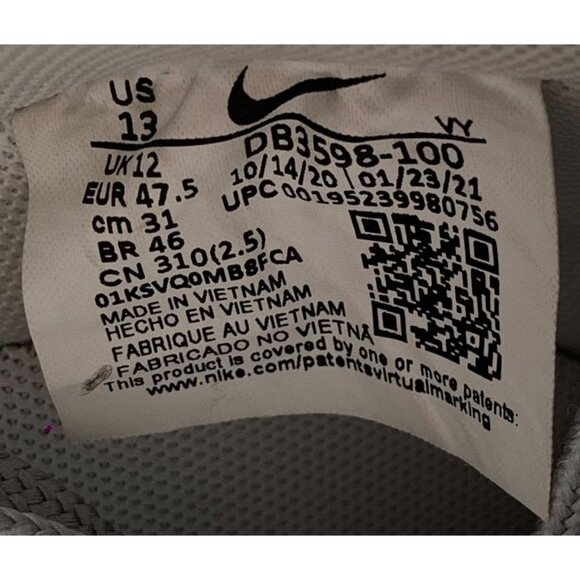 Nike Air Force 1 Flyleather Mayumi Yamase White Men's Size 13 OG Box DB3598-100 - Picture 8 of 9